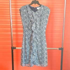 Women's 6 sundress polka dot blue and white
